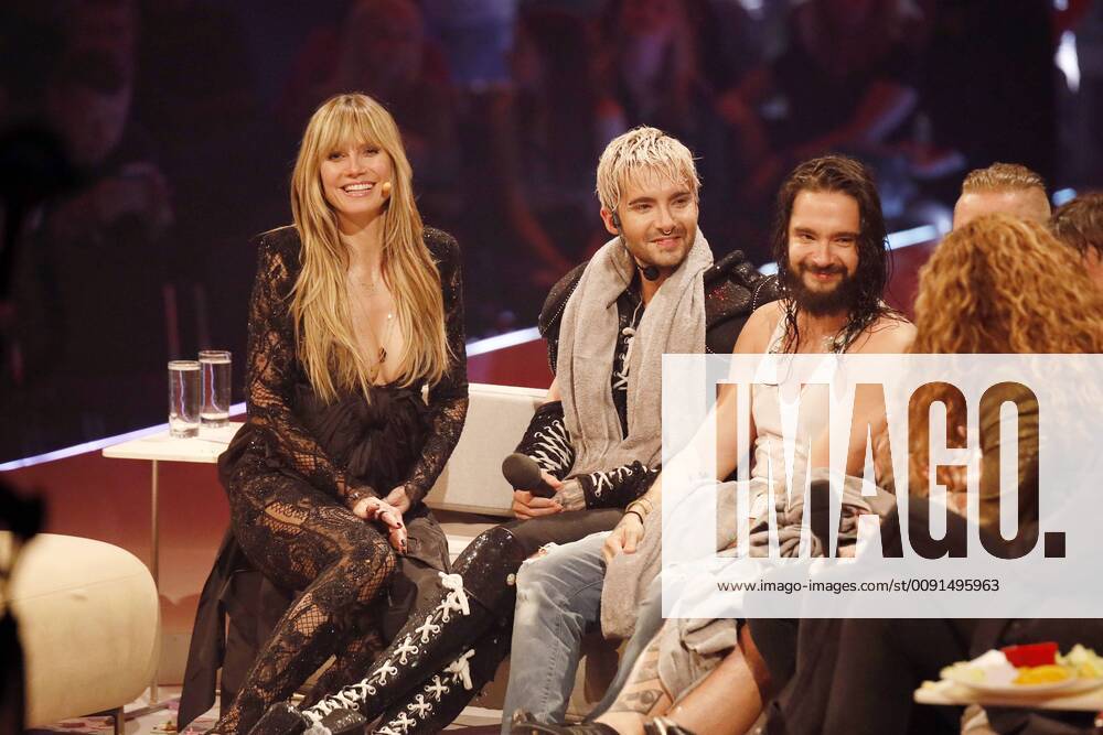 Heidi Klum, Bill Kaulitz and Tom Kaulitz in the TV Show Germany s Next Topmodel by Heidi Klum 2019 in the ISS Dome Düsseldorf, 23 05 2019 Foto:xC.xFuturexImage