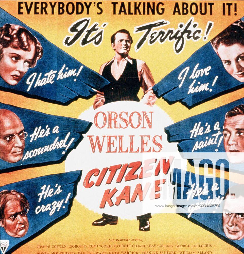 Film Poster Film: Citizen Kane (USA 1941) Director: Orson Welles 01 May 1941