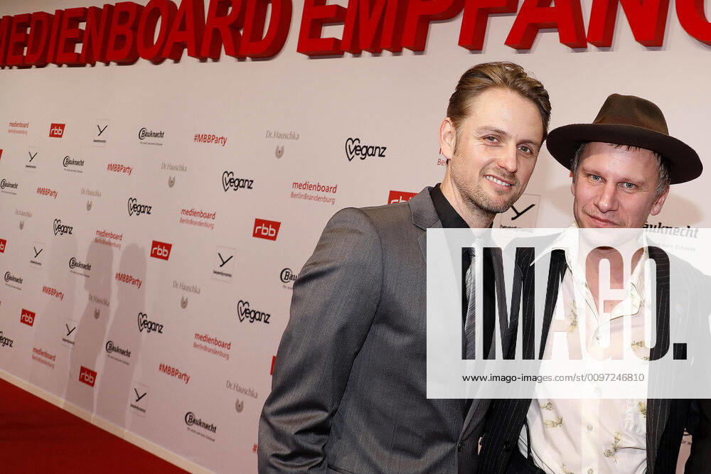 Axel Schreiber and Robert Stadlober at the Medienboard Berlin Brandenburg MBB Berlinale Party on 22 02 2020 in Berlin Medienboard MBB Berlinale Party 2020 in Berlin
