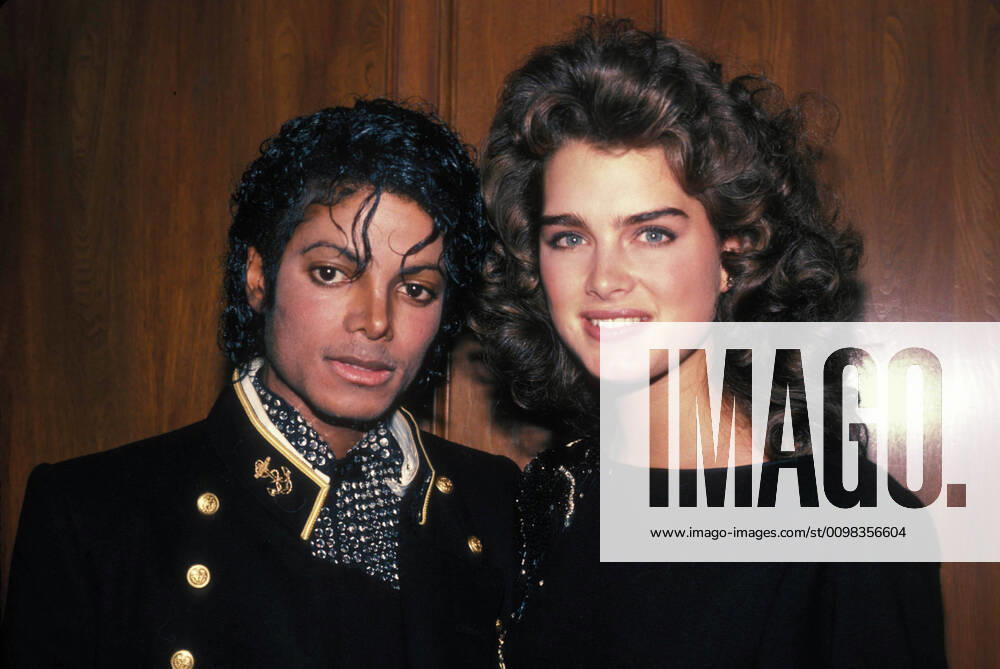 Michael Jackson With Brooke Shields at the Museum Of Natural History in New York City 1984.