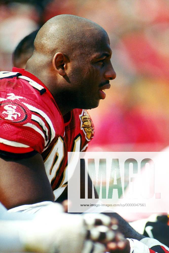 NFC, San Francisco 49ers: Linebacker Dana Stubblefield im Seitenprofil  American Football Herren NFL,