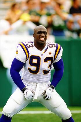 Tackle John Randle (Minnesota Vikings) furchteinflößend American Football  Herren Saison 1999 2000: