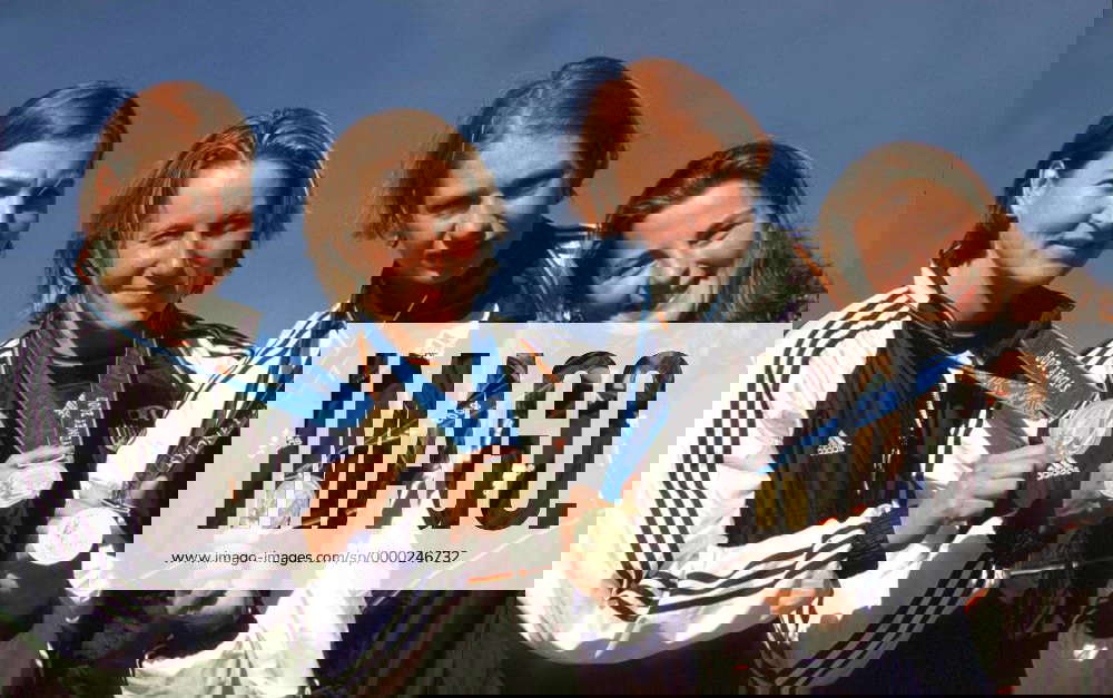 V. li. Birgit Fischer, Schuck, Katrin Wagner, Manuela Mucke