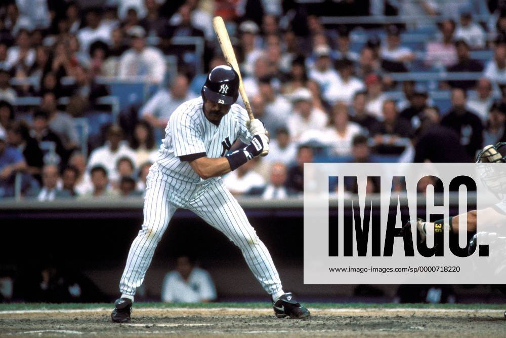 Batter Don Mattingly (Yankees) am Schlagmal Baseball Herren MLB 1995 ...