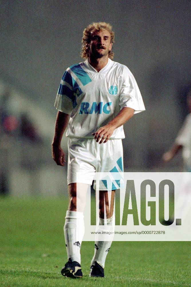 Rudi Völler (Marseille) Fußball Herren Division 1 1992 1993, 1. Französische Liga, Olympique Mars