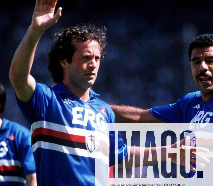 Giuseppe Dossena (Sampdoria) Fußball Herren Serie A 1988 1989, 1 ...