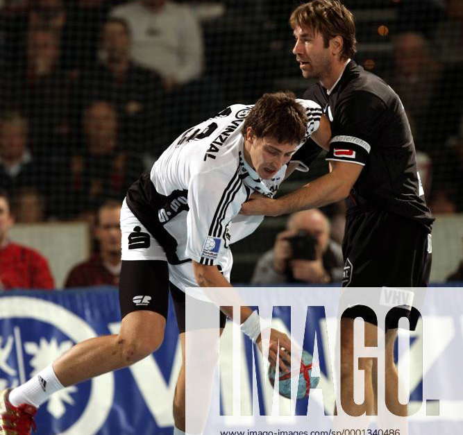 Marcus Ahlm (kiel, Li.) Gegen Steffen Stiebler (magdeburg) Handball 1 