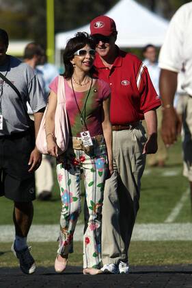 Teambesitzerin Denise DeBartolo York (San Francisco 49ers) und ihr Ehemann  John York - Y