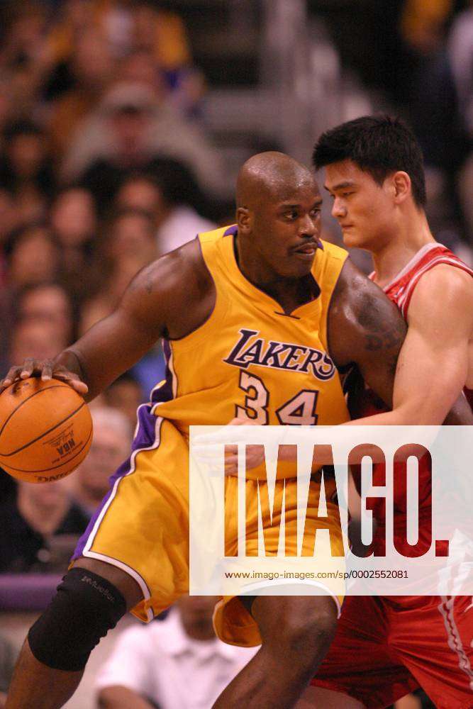 Yao Ming & Shaquille O'Neal Houston Rockets vs. Los Angeles Lakers