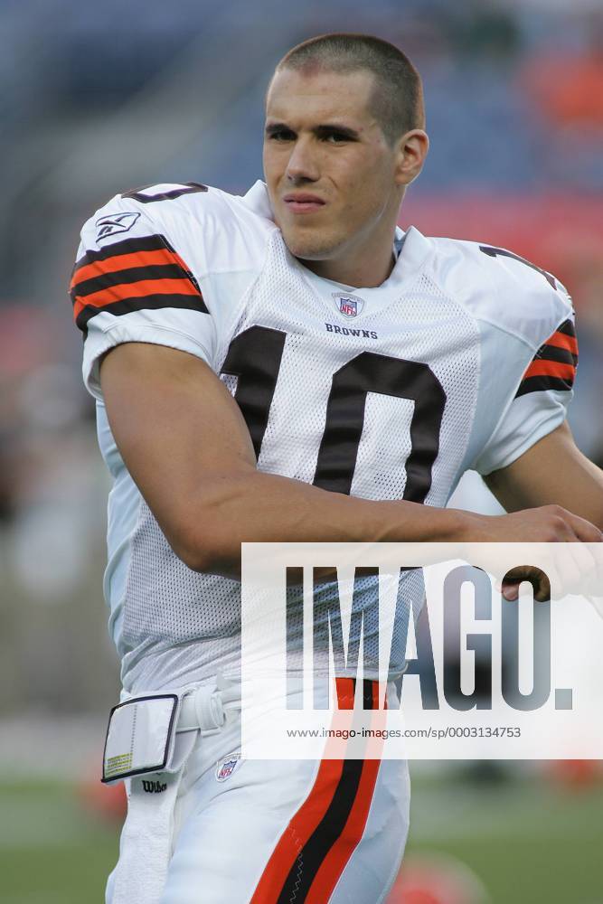 Brady Quinn (Cleveland Browns) macht sich warm - Y (Icon94651530) American  Football Herren NFL PreSe