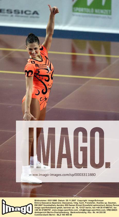 Elmira Dassaeva (Spanien) Aerobic EM Damen EM 2007 Einzelbild ...