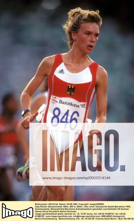 Anja Rücker Leichtathletik OS Sommer Damen Olympische Spiele Barcelona ...