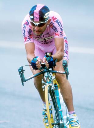 Affiche Vintage Cyclisme Marco PANTANI équipe Mercatone Uno 2002 - Très Bon état - Décoration Sport