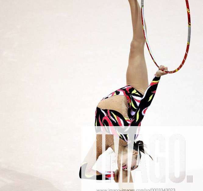 Ding Yidan China Reifenübung Rhythmische Sportgymnastik Damen Good Luck Beijing 2007 Rsg
