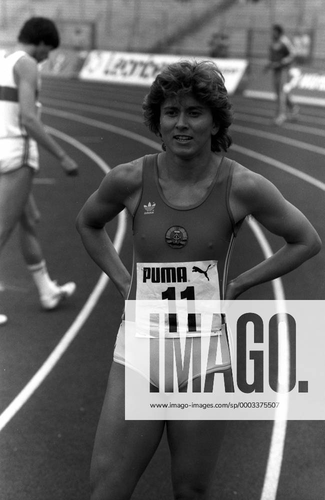 Marlies Göhr (DDR) Leichtathletik Damen Länderkampf 1988 ...