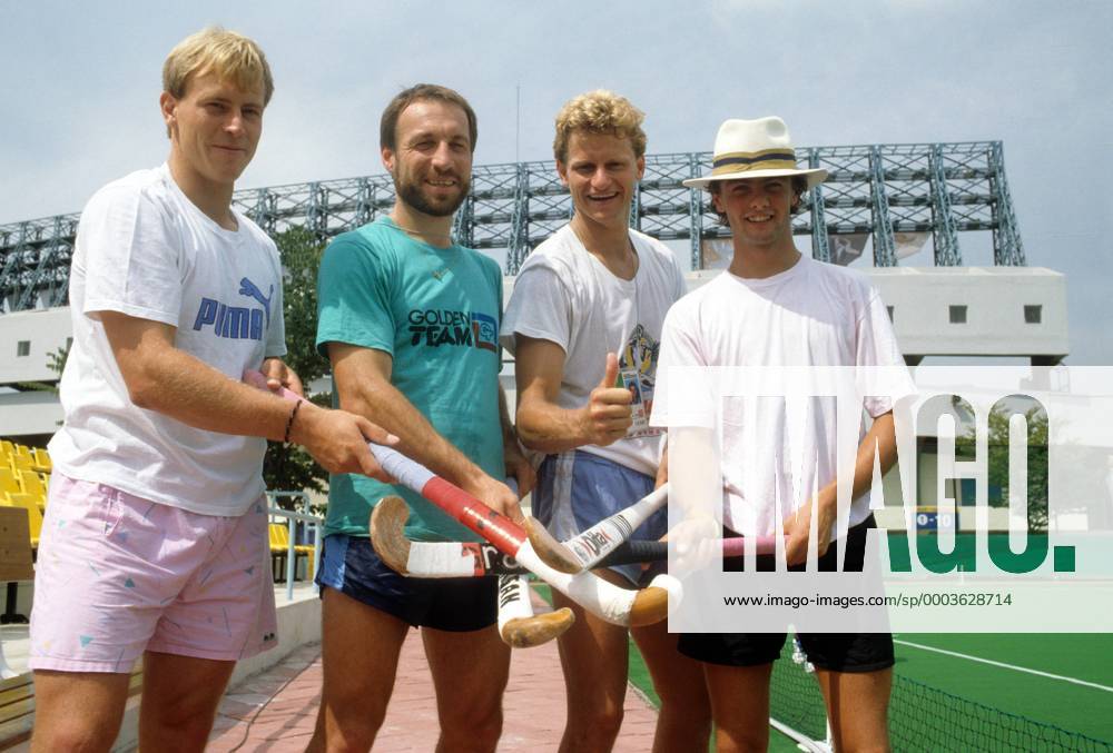 Spieler der BR Deutschland, v.li.: Carsten Fischer, Heiner Dopp, Stefan ...