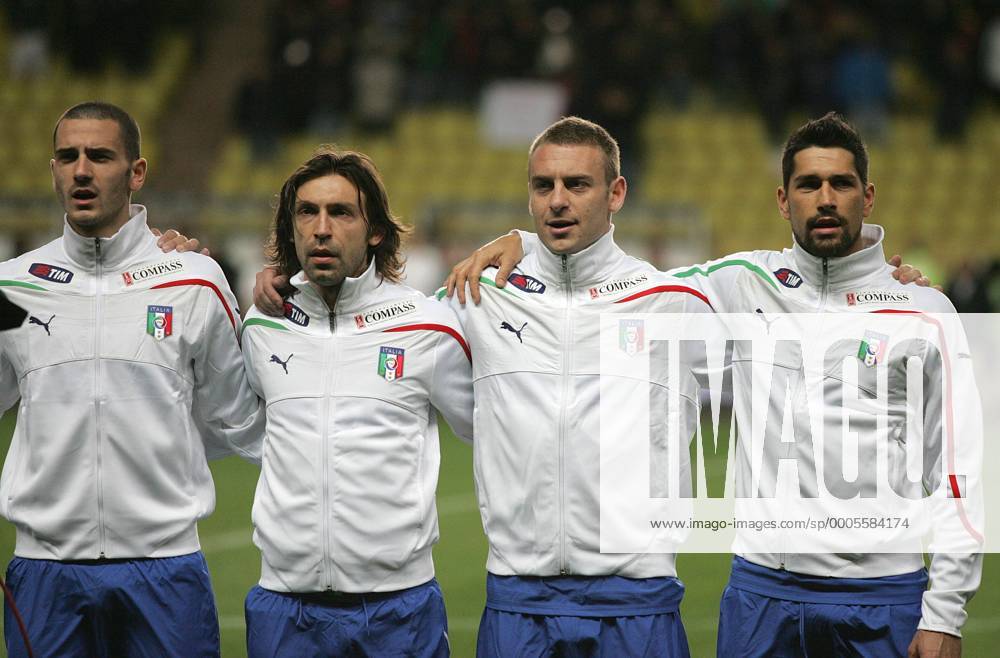 V.li. LEONARDO BONUCCI ANDREA PIRLO DANIELE DE ROSSI MARCO