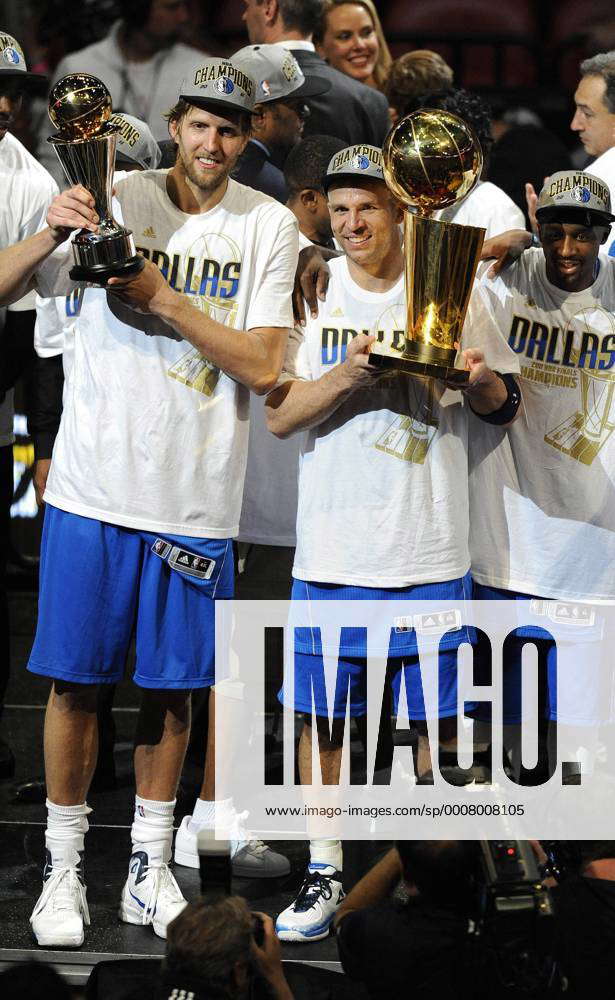 Dirk Nowitzki, Jason Terry, & Jason Kidd with the 2011 NBA