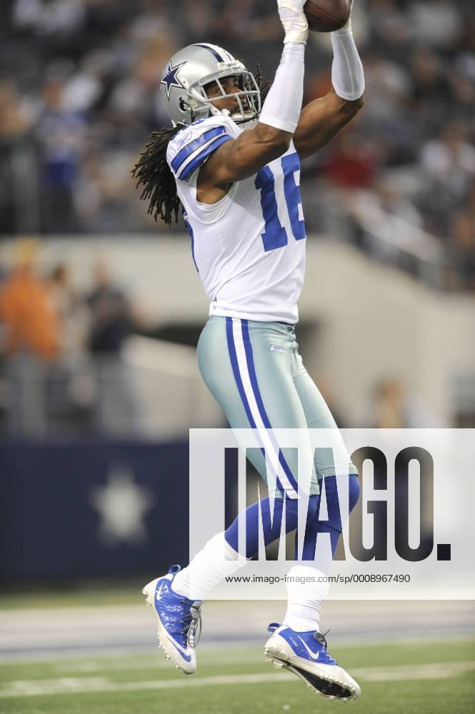 Dec. 24, 2011 - Arlington, Texas, United States of America - Dallas Cowboys  wide receiver Jesse Holley (16) is fired up during pre game action as the  Philadelphia Eagles face-off against division