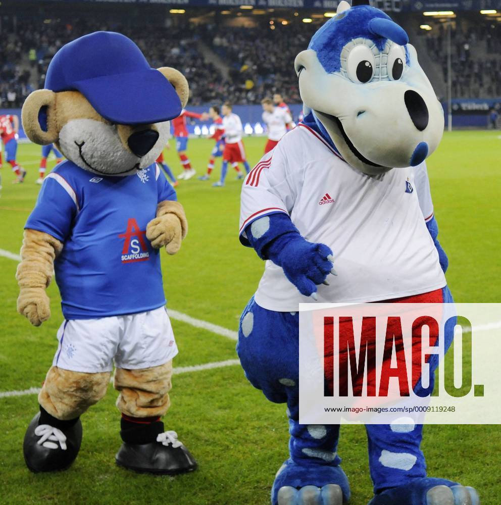 Maskottchen Glasgow Rangers, Maskottchen Hermann HSV, HSV gewinnt Testspiel gegen Glasgow Rangers 2