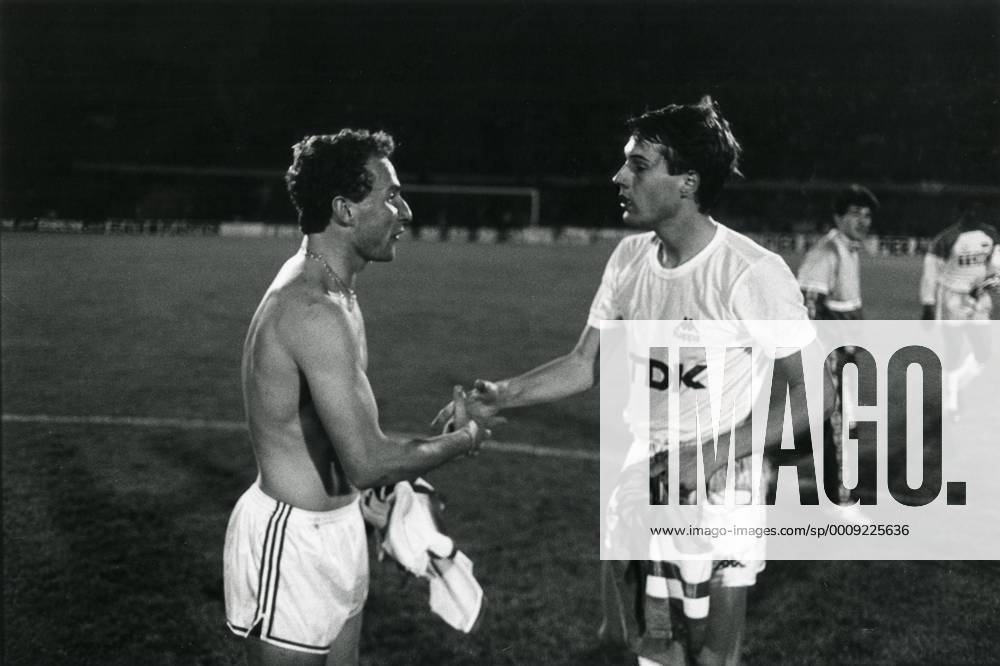 JeanPierre Papin (L), John van t Schip (R) Ajax Amsterdam v