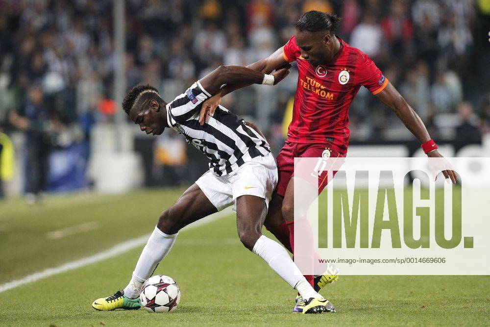 Paul Pogba Juventus, Didier Drogba Galatasaray, - Torino, 02-10-2013 ...