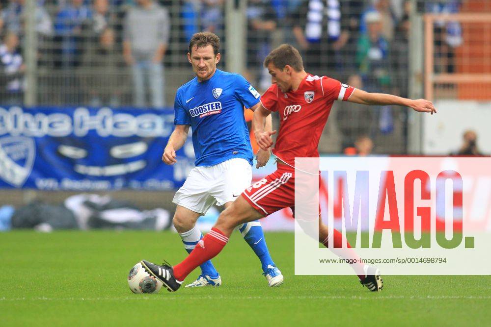 Kapitaen Christian Eigler 18 (FC Ingolstadt) im Zweikampf gegen Paul ...