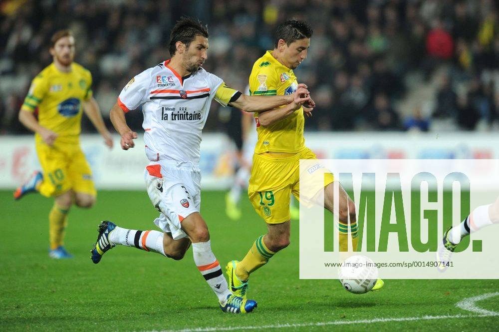 Alejandro Bedoya (Nantes) Pedrinho (Lorient) FOOTBALL : FC Nantes vs FC