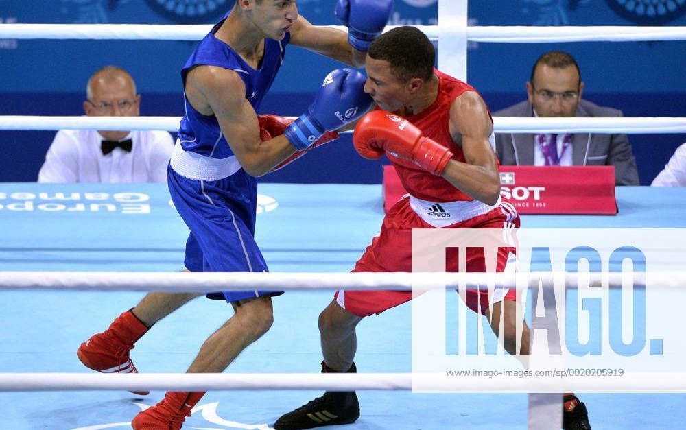 - BAKU, AZERBAIJAN: Belgian boxer Dodji Kodjo Ayigah (red) and Slovakia ...