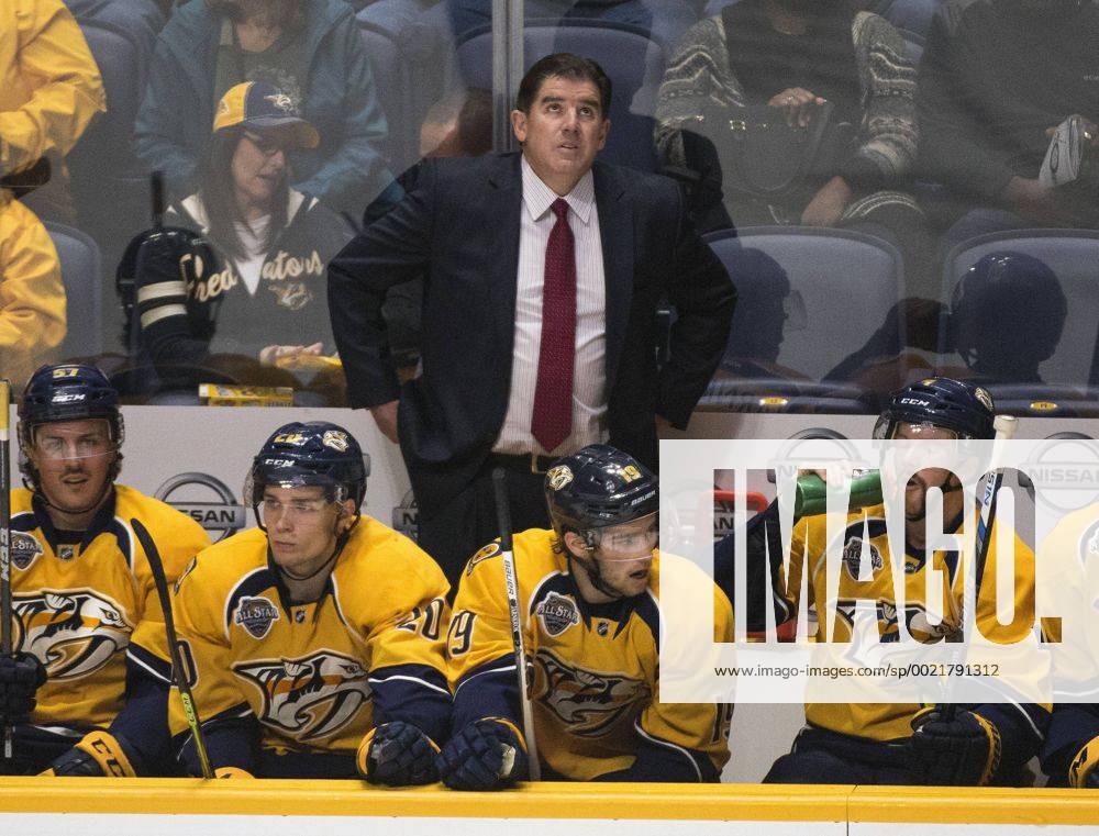 November 10, 2015 Nashville Predators head coach Peter Laviolette