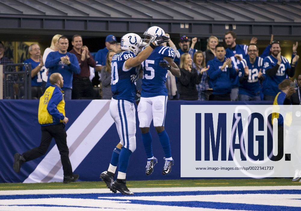 : Indianapolis Colts tight end Coby Fleener and wide receiver Phillip ...