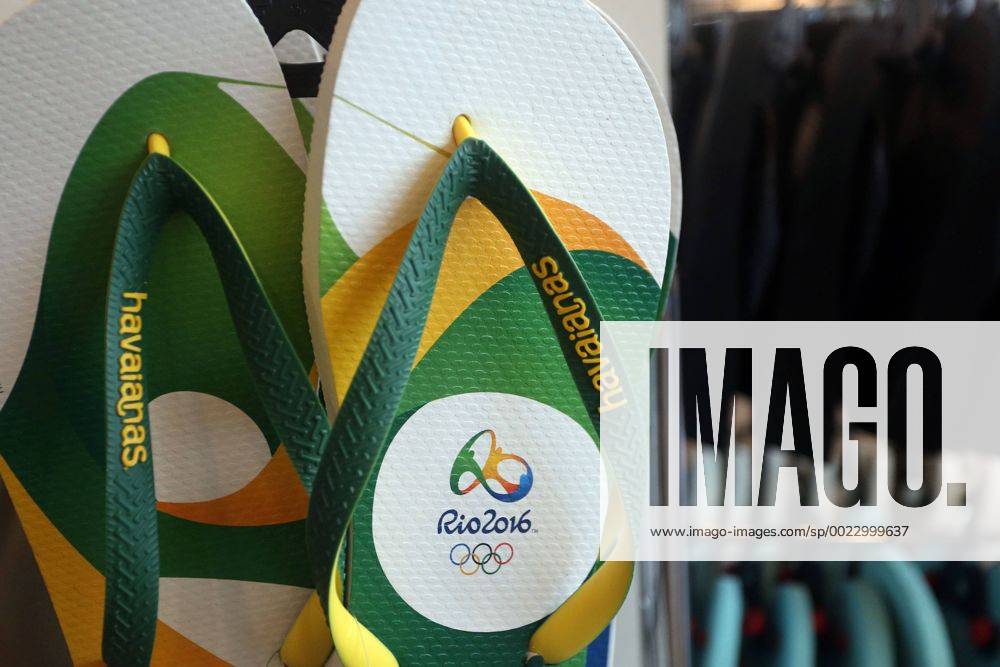 Os Rio 2016 RIO DE JANEIRO, Feb. 25, 2016 -- Sandals of the Rio 2016 Olympic Games ...