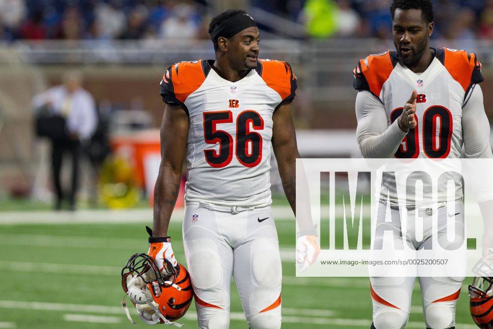 August 18, 2016: Cincinnati Bengals defensive end Michael Johnson (90) and Cincinnati  Bengals lineba