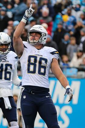 CHARLOTTE, NC - DECEMBER 11: San Diego Chargers tight end Hunter