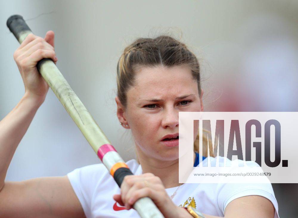 MOSCOW REGION, RUSSIA - JULY 28, 2017: Athlete Angelena Krasnova ...