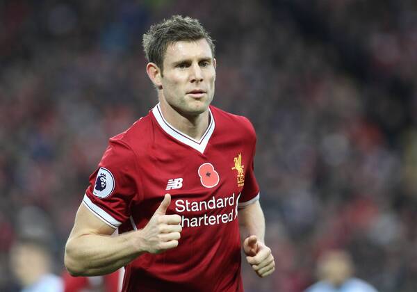 Liverpool v Huddersfield Town Premier League James Milner of Liverpool in action against Huddersfield Town during the Premier League match at Anfield, Liverpool. Content Not Available For UK Newspapers Copyright: xMichaelxSedgwickx FIL-10860-0048