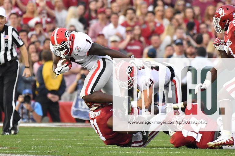 January 1, 2018 Pasadena, CA.Georgia Bulldogs Running Back Sony Michel ...