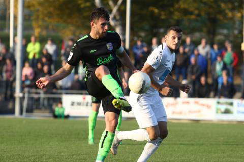 Ardian Morina Ulm in duel with Tomislav Baltic Stadtallendorf TSV ...