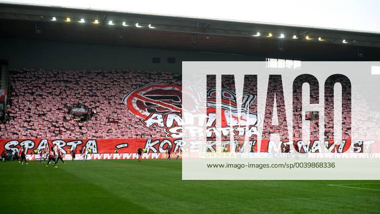 Slavia Prague Ultras in the Stands Editorial Photography - Image