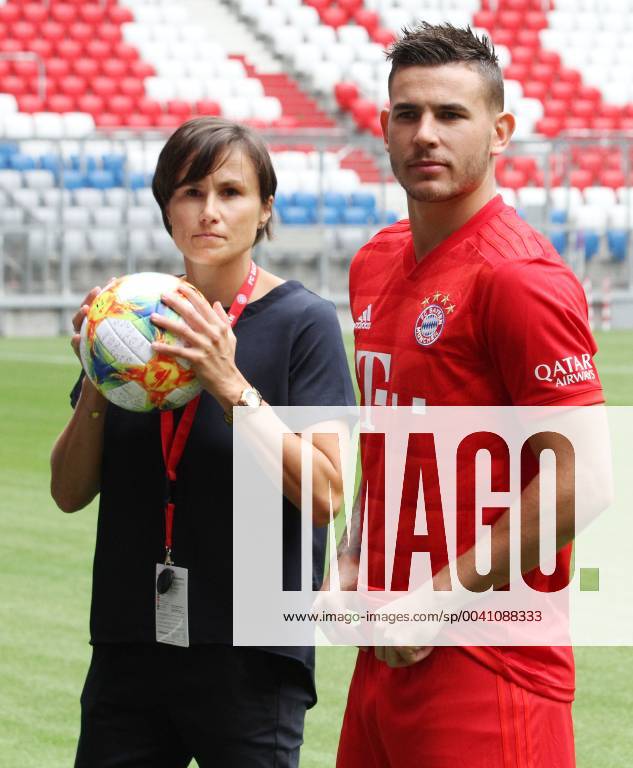 Lucas Hernandez and FCB Co worker Nina Aigner Football