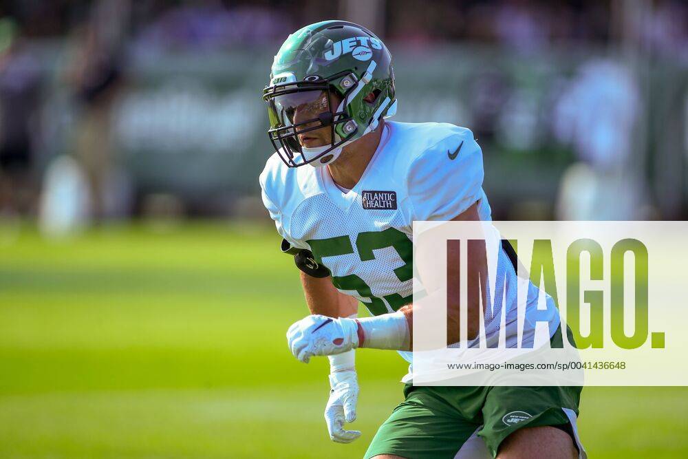 New York Jets' Blake Cashman speaks during an NFL football news conference  Friday, May 10, 2019, in Florham Park, N.J. (AP Photo/Frank Franklin II  Stock Photo - Alamy