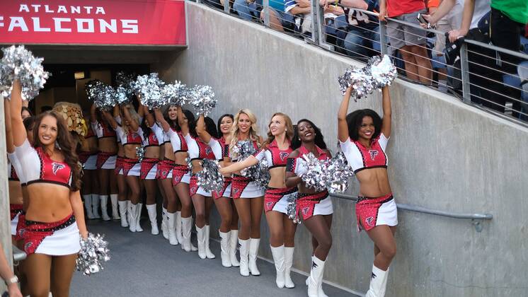 August 1st, 2019: Falcons cheerleaders during the Atlanta Falcons