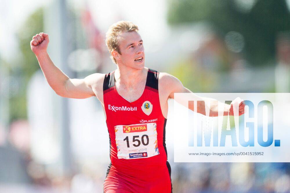 190804 Mathias Hove Johansen competes in the men s 200m final during