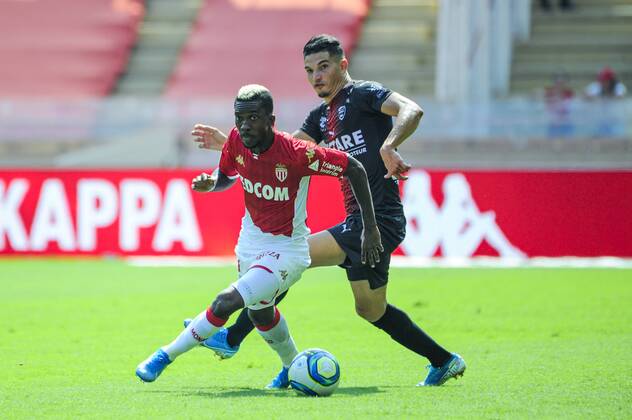 Henry Onyekuru (AS Monaco) - Sofiane Alakouch (Nimes Olympique) FOOTBALL : AS Monaco vs Nimes
