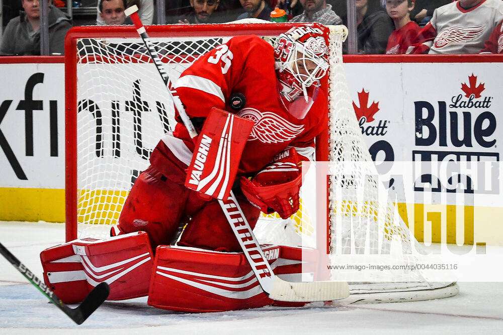Detroit Red Wings goalie Jimmy Howard (35) during the NHL game