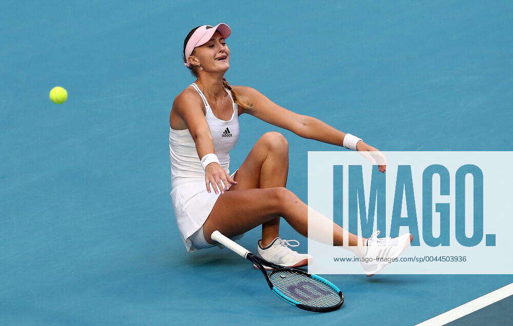 TENNIS FED CUP FINAL, Kristina Mladenovic of France celebrates winning