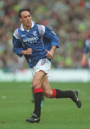 MARK HATELEY GLASGOW RANGERS FC 18 March 1997 Stock Photo - Alamy