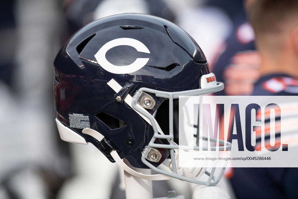 CHICAGO, IL - NOVEMBER 24: The Chicago Bears 1962-1973 helmet logo is seen  during an NFL,