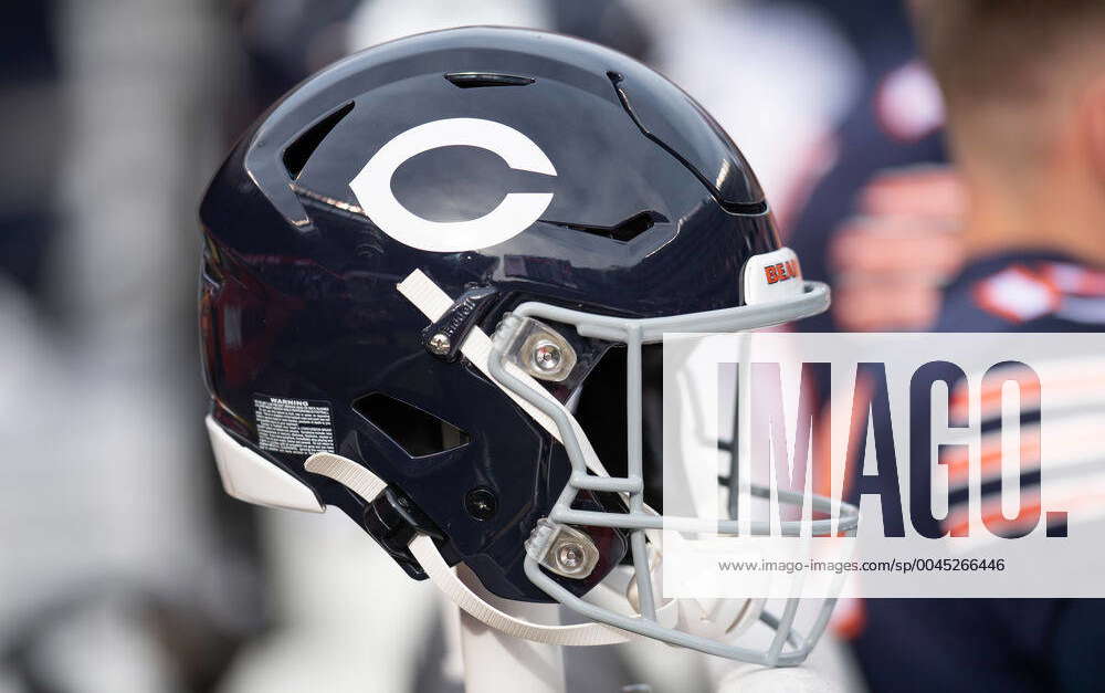 CHICAGO, IL - NOVEMBER 24: The Chicago Bears 1962-1973 helmet logo is seen  during an NFL