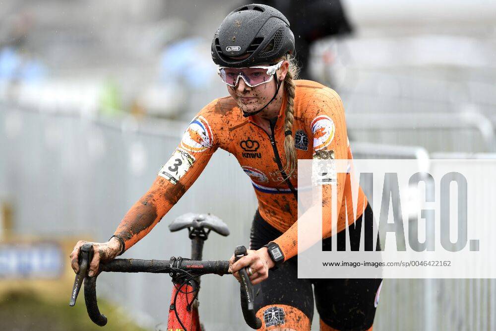 Aniek Van Alphen (NED) in action during the 2020 UCI Cyclo-Cross World ...